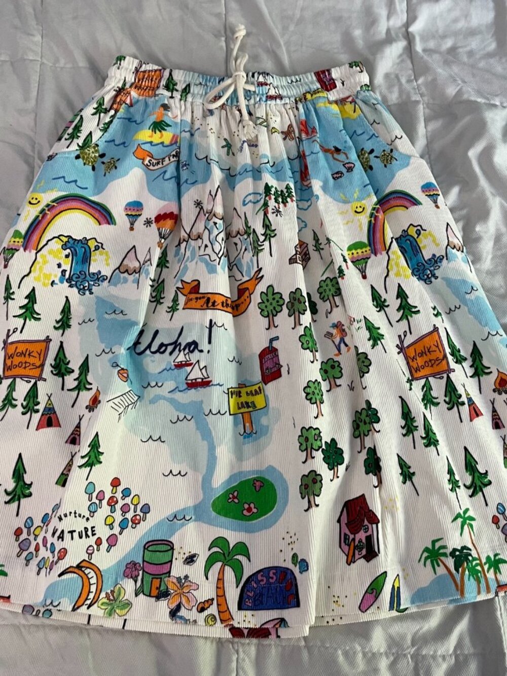 Mira Mikati Colorful Skirt Hippie Festival Euro 40 / US 8 10 Medium RARE $1000 - Picture 8 of 16